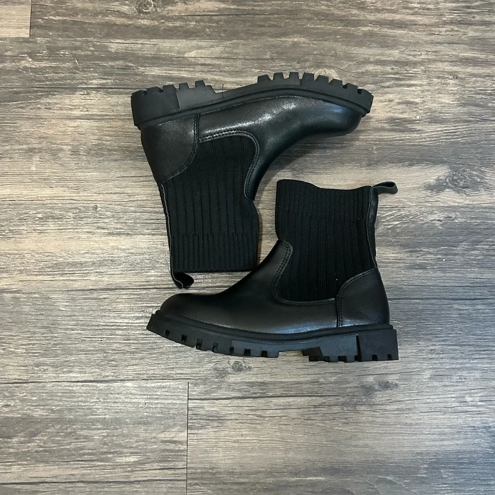 SHEIN Toddler Black Boots Combat sz‎ 10
